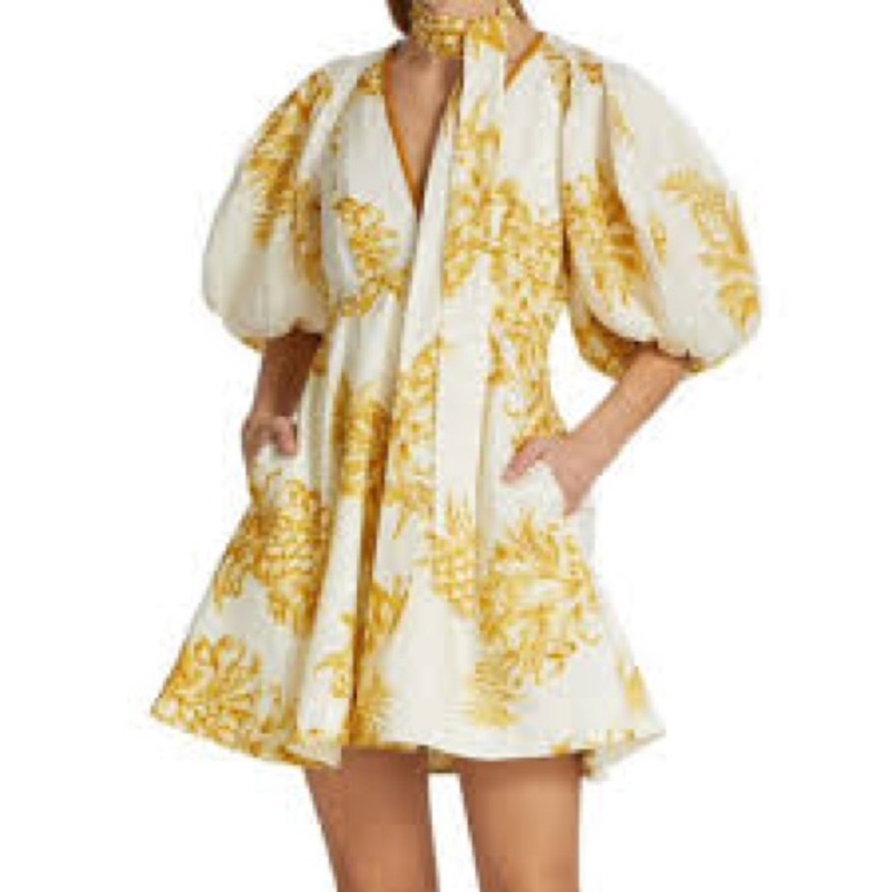 Zimmermann Pineapple Floral Mini Dress Resort ‘22